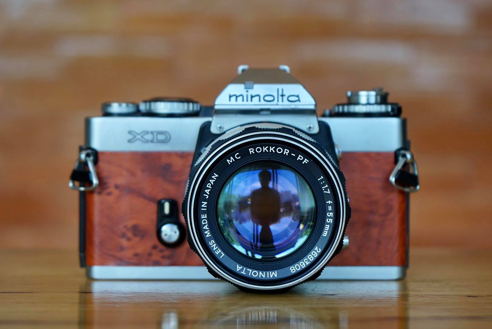 MINOLTA XD + AUTO ROKKOR-PF 55mm f 1.8 - フィルムカメラ