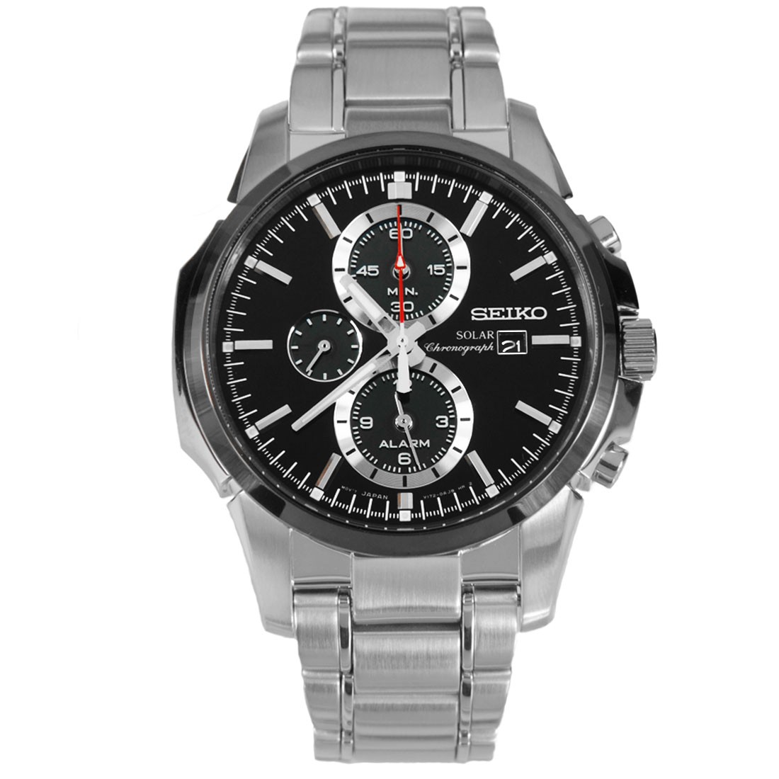 Seiko solar cheap chronograph watch