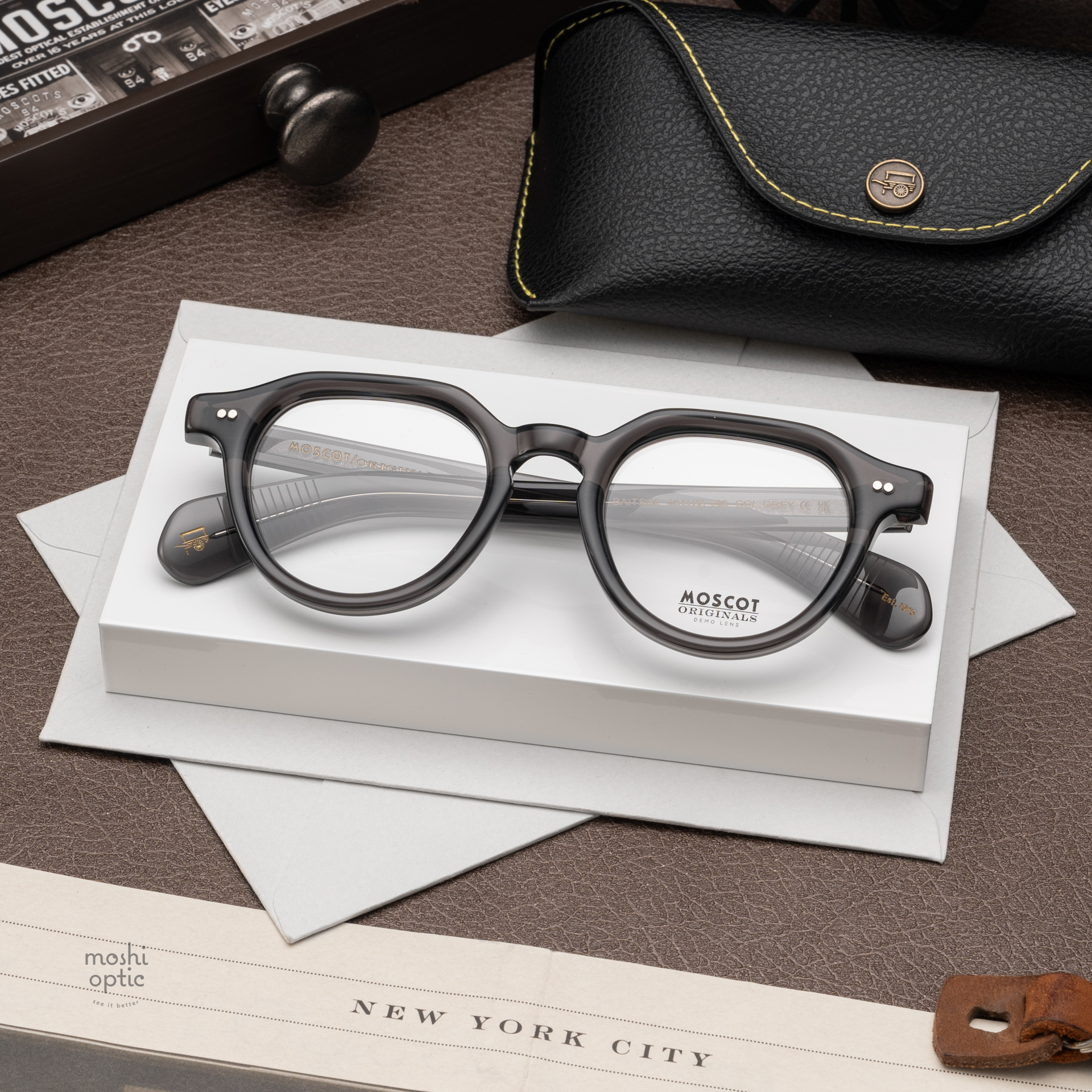 MOSCOT Moscot - BAITSIM - grey demo lenses メガネ MOSCOT