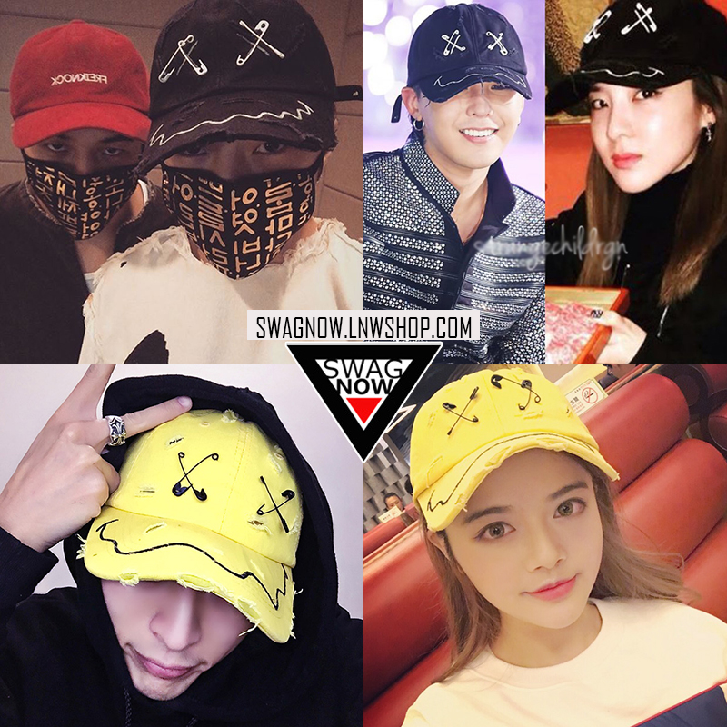 pre-order) หมวก 99%IS Smiley Hand Made Snapback G-dragon,ซึงยุน