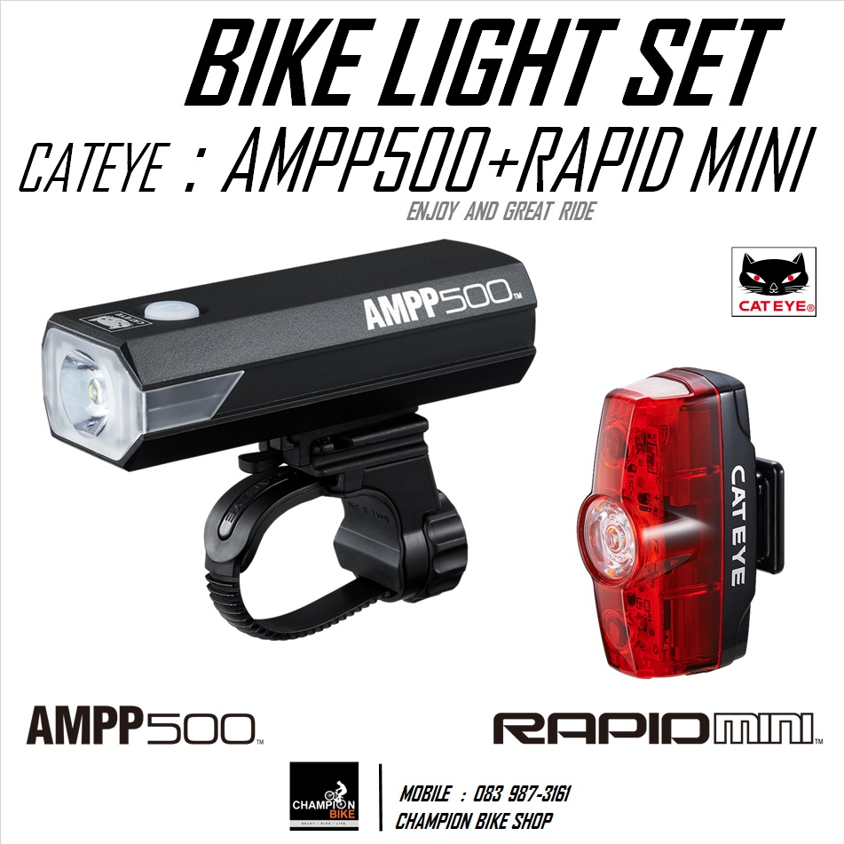 新品.未使用】キャットアイ AMPP500とRAPID miniのセット品 - 自転車