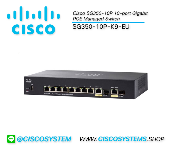 SG350-10P-K9-EU (Cisco SG350-10P 10-port Gigabit POE Managed ...