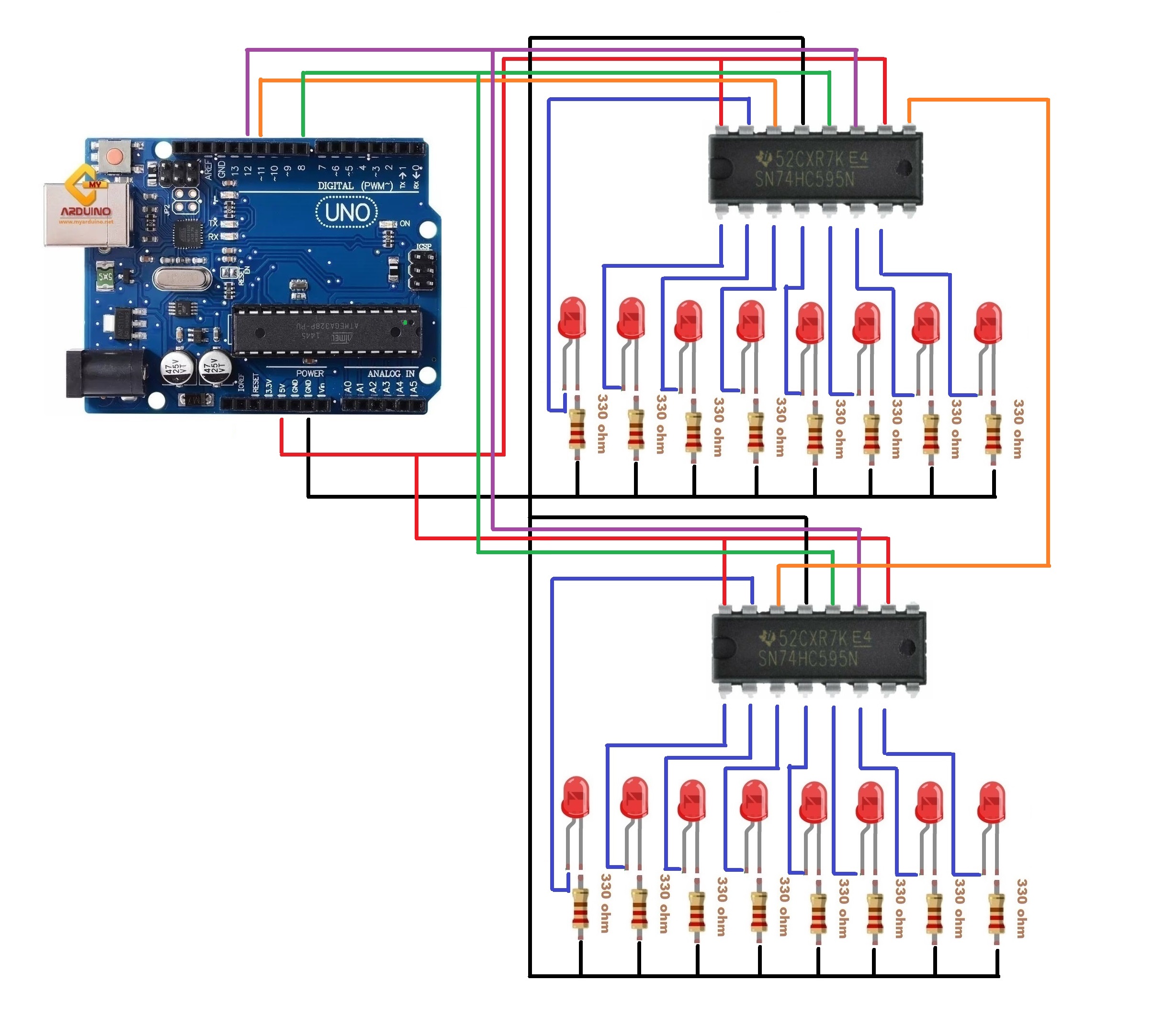 สอนใช้งาน Arduino สัญญาณ Digital OutPut ควบคุม LED ไฟวิ่ง - ขาย Arduino  อุปกรณ์ Arduino คุณภาพดี ราคาถูก ส่งไว ส่งฟรี