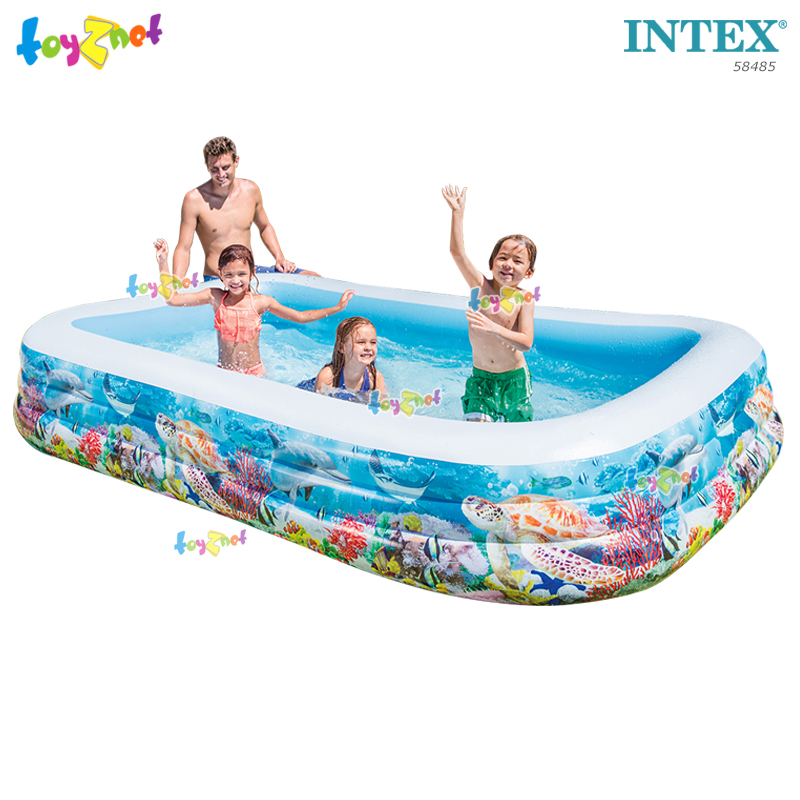 Intex Swim Center Family Pool Tropical Reef 58485np 