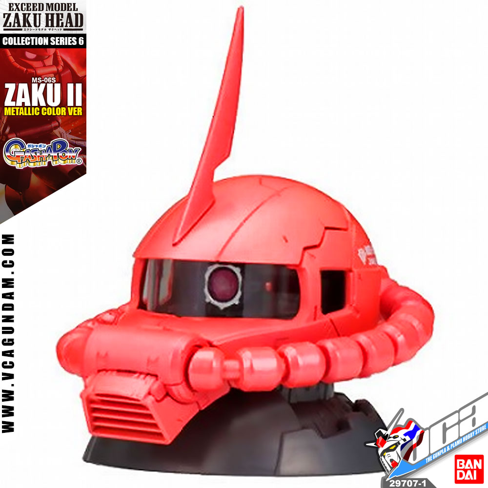 Bandai® Exceed Model Zaku Head 6 MS-06S ZAKU II (METALLIC COLOR 