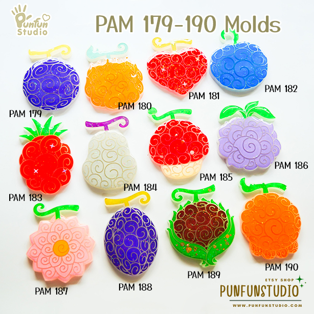 FE 201-208 Cutie Mold Set / Set 8 Molds / Face Earring Mold / Silicone Mold  / UV Resin Mold - Punfun Studio Silicone Mold Stamper Resin Supply Craft  Accessories