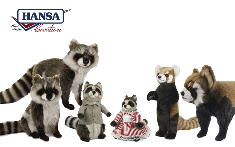 Hansa 11 Raccoon Papa Plush Toys | 7828