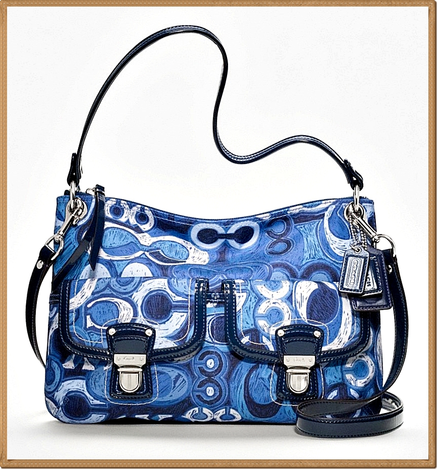 COACH Poppy Metallic Blue Leather Crossbody Bag | Leather crossbody bag,  Leather crossbody, Crossbody shoulder bag