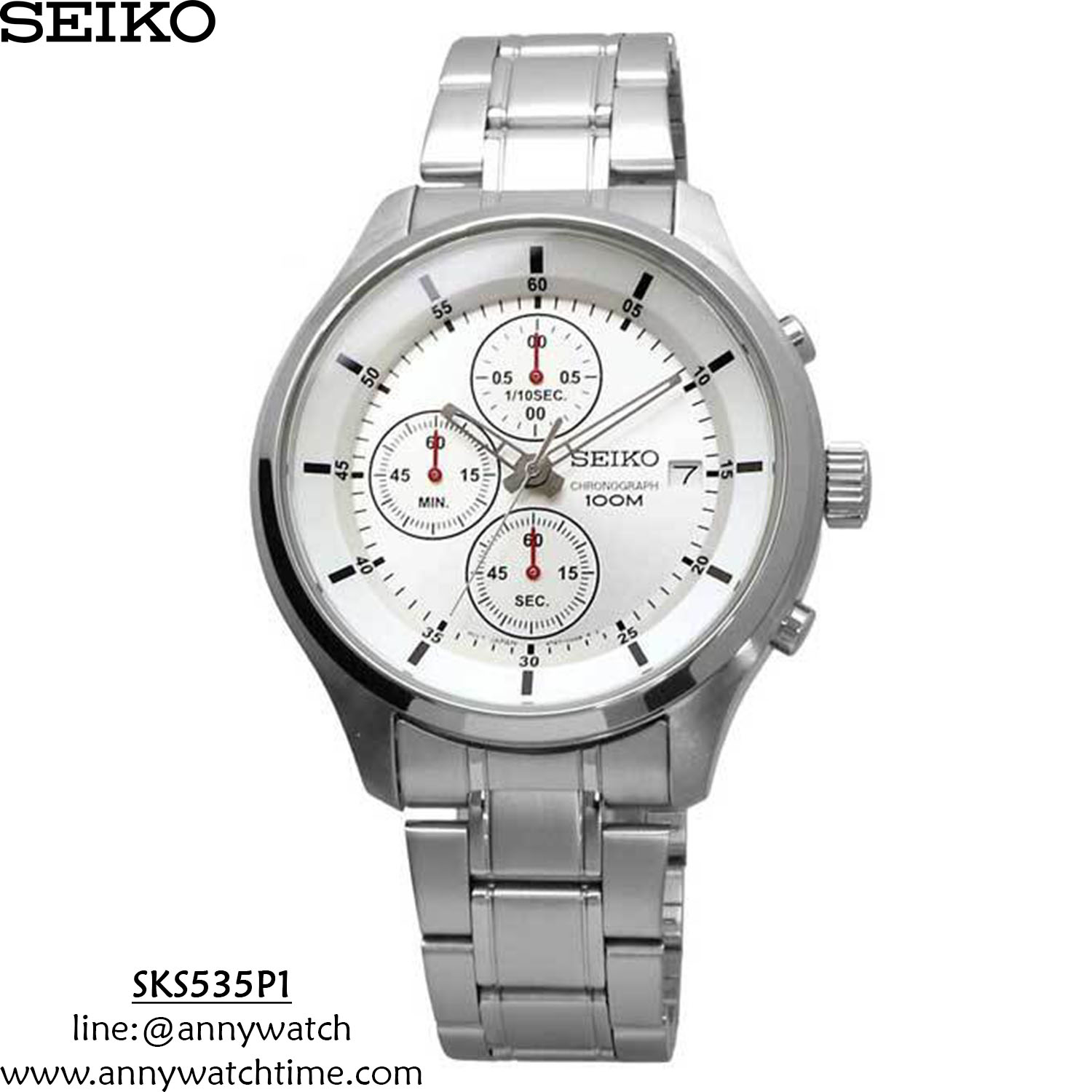 SEIKO SKS535P1 - จำหน่ายนาฬิกาของแท้ 100% อะไหล่นาฬิกา ชุดซ่อมนาฬิกาครบวงจร  : Inspired by 