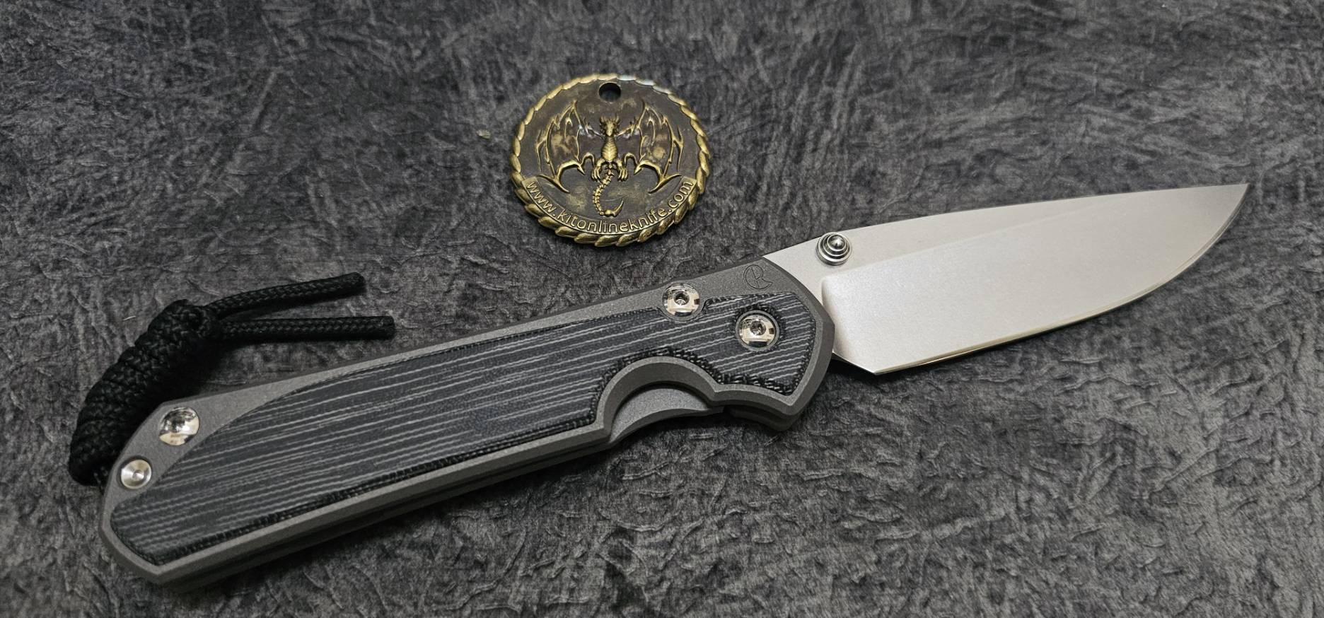 Chris Reeve Large Sebenza 31 Inlay Drop Point Black Canvas