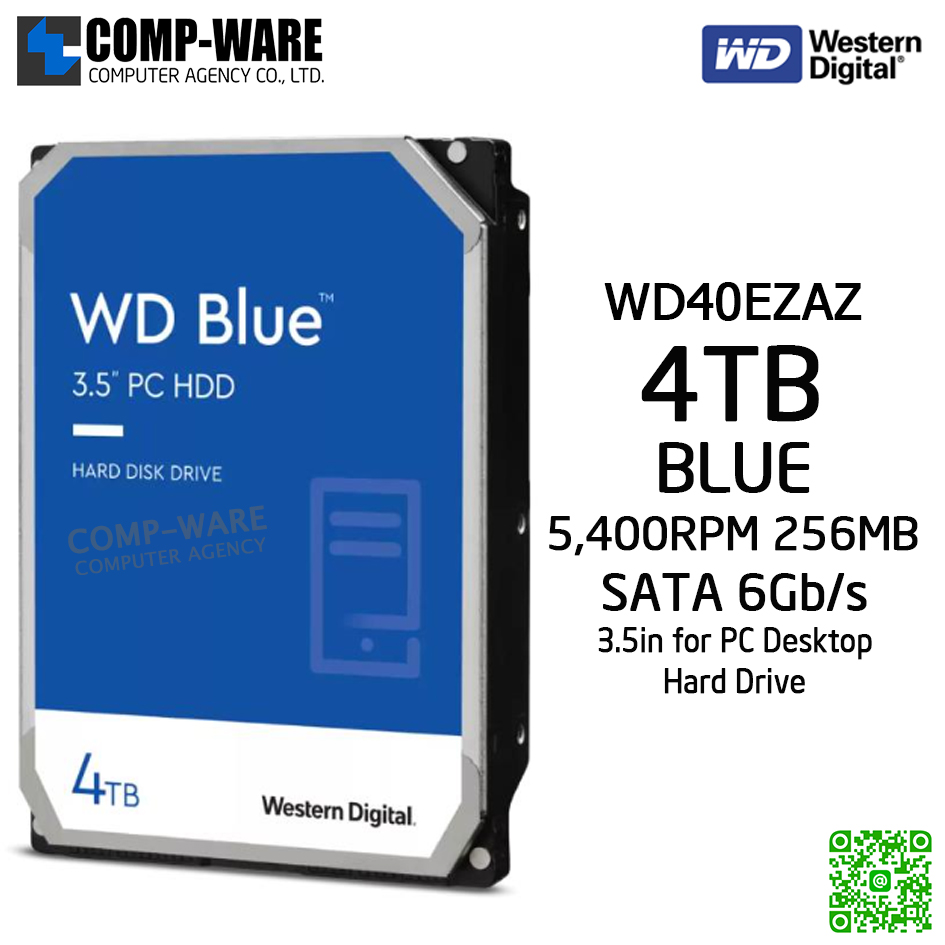 WD40EZAZ [WD Blue（4TB 3.5インチ SATA 6G 5400rpm 64MB SMR