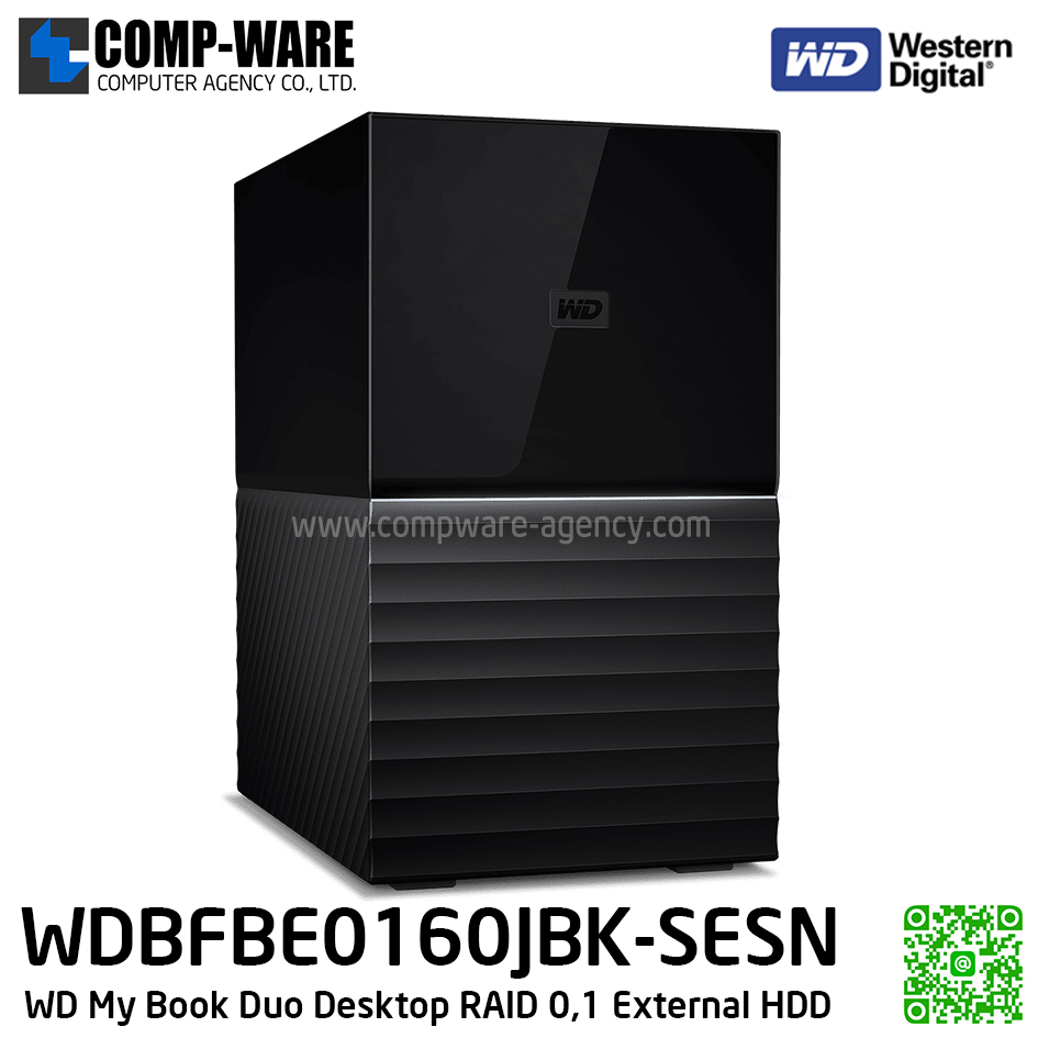 WD 16TB My Book Duo Desktop RAID 0,1 External Hard Drive - USB 3.1