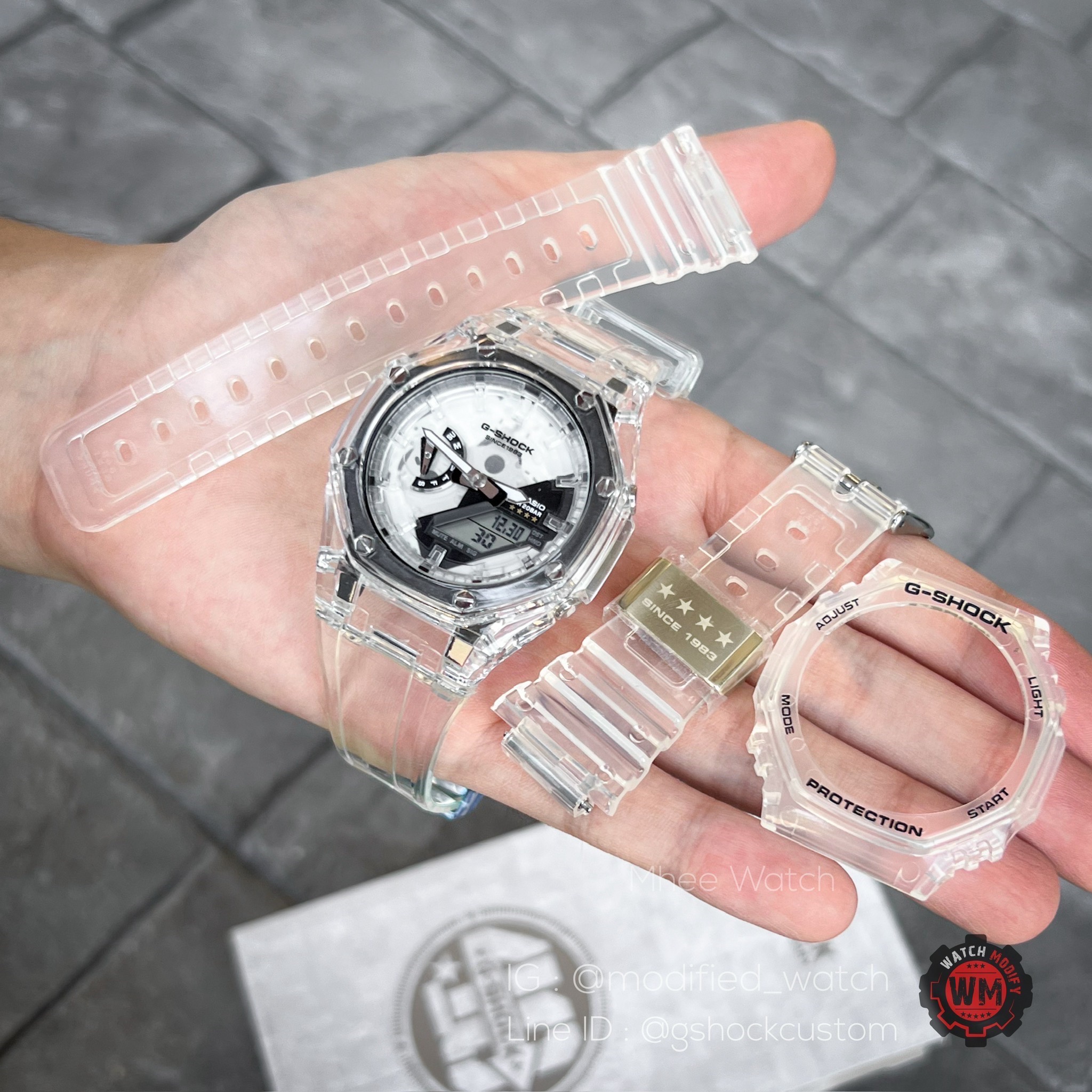 G-SHOCK Limited 40th Anniversary Skeleton Customized Crystal Strap 