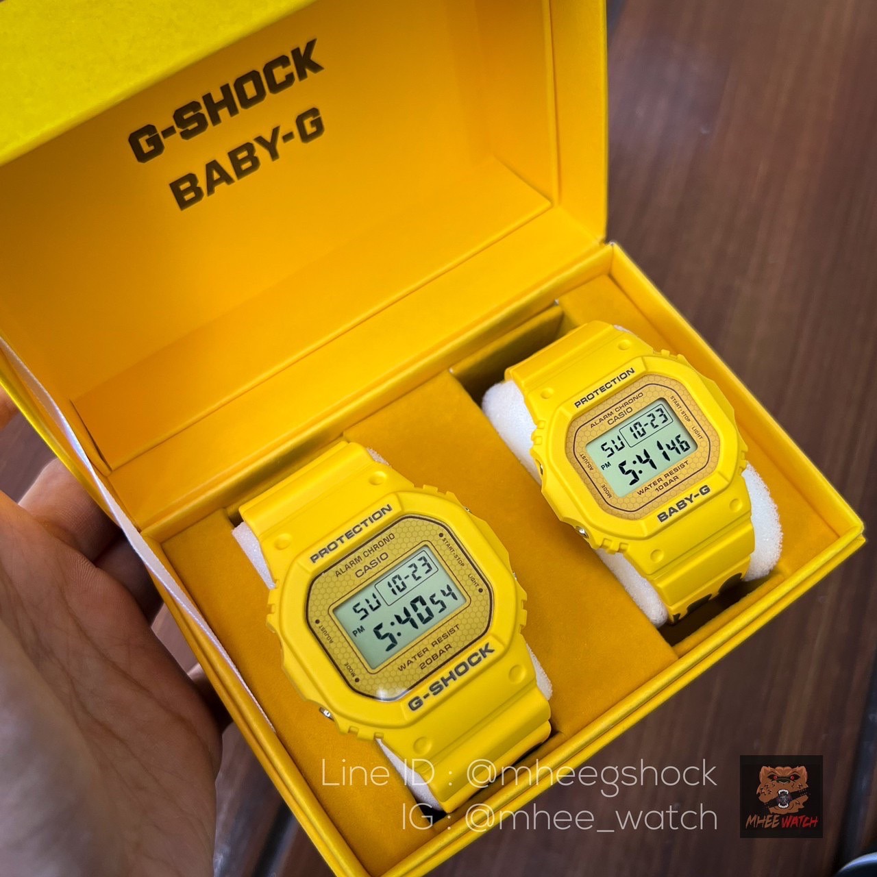 G-Shock and Baby-G SLV-22A-9A and SLV-22B-9: Honey-themed Summer