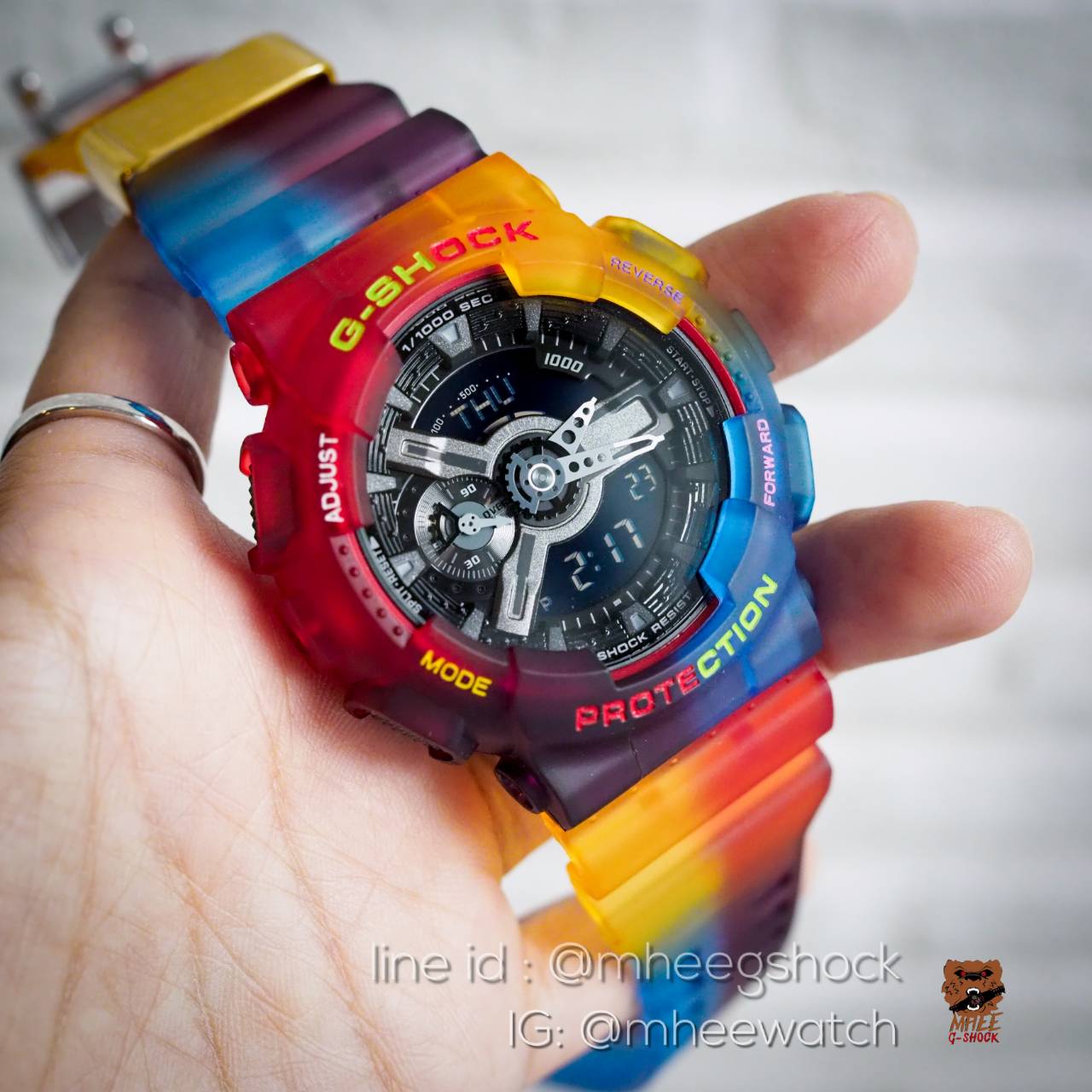 G-Shock GA-110 Custom Rainbow mheewatchshop Inspired by