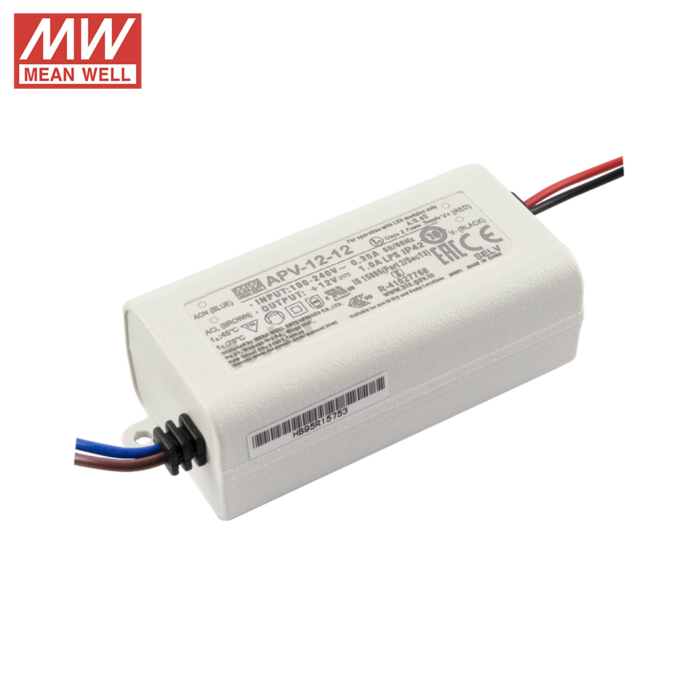 MEAN WELL APV-12-12 Constant Voltage LED Driver 12V 12W 1A