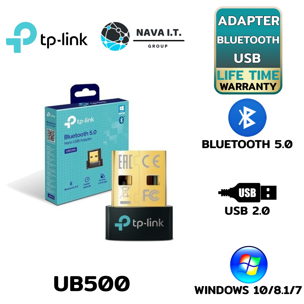 TP-Link UB500 Bluetooth 5.0 Nano USB Adapter is backed by a lifetime  warranty. - NAVA IT ONLINE LINE : @navait โทร.064-458-1963  จำหน่ายสินค้าไอที - อุปกรณ์คอมพิวเตอร์ทุกชนิด