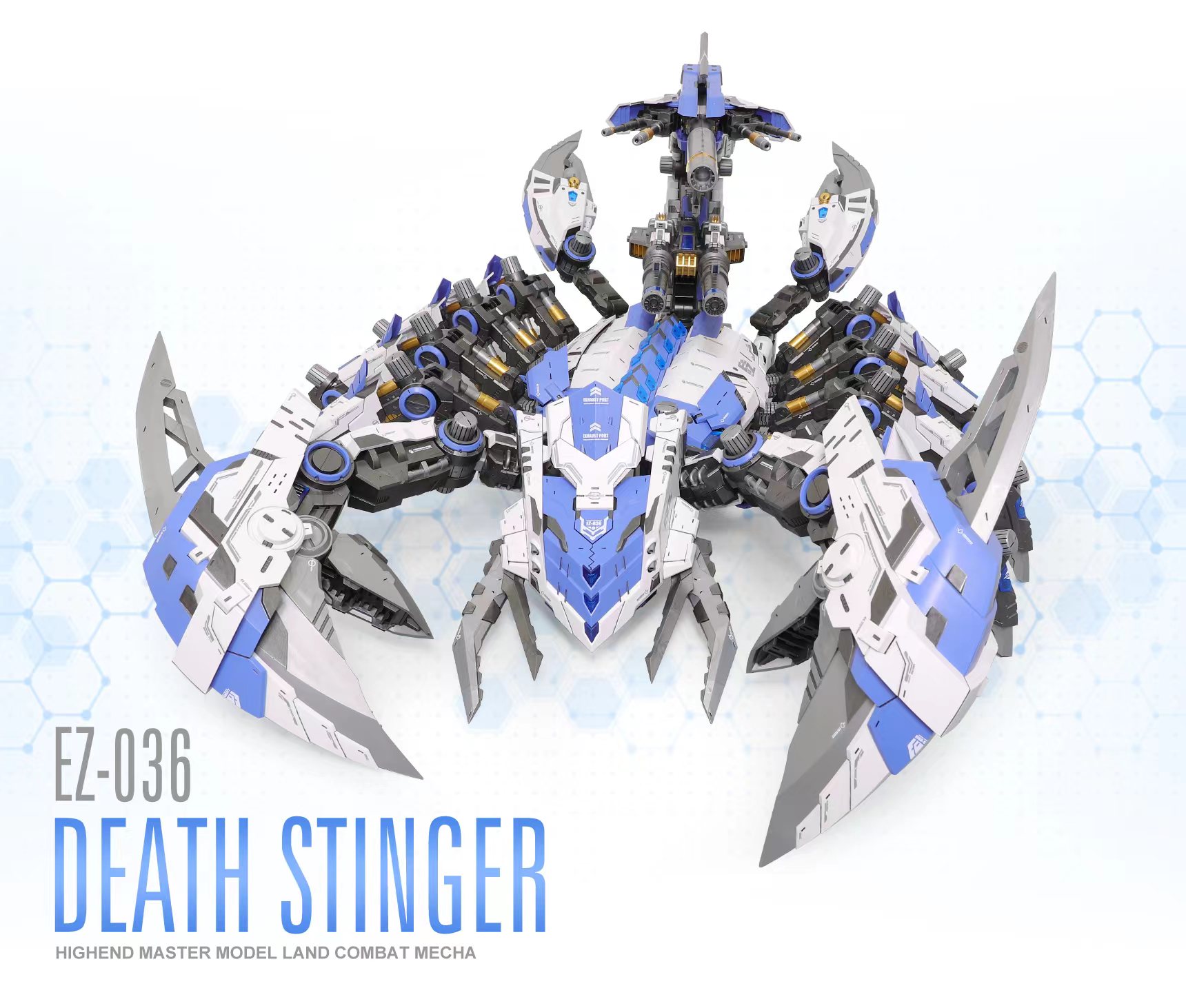 1/50 DEATH STINGER EZ-036 White Blue [ZA model] - Gundam FreeStyle