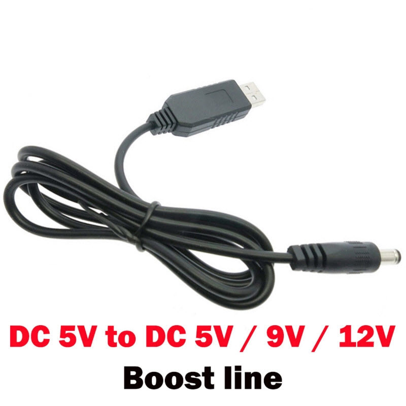 USB DC 5V To DC 12V 600mA 2.1x5.5mm Male Step-Up Power Adapter