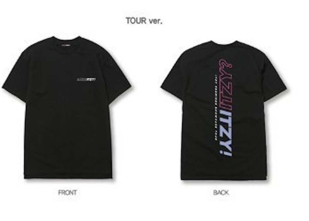 ITZY - Premiere Showcase Tour Official Goods - เสื้อสีดำ Free size